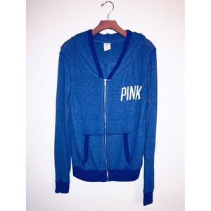 VS PINK HOODED SWEATSHIRT